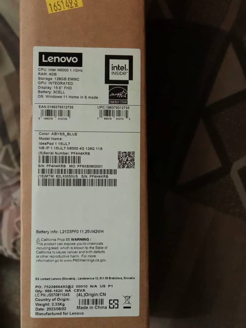 LENOVO laptop