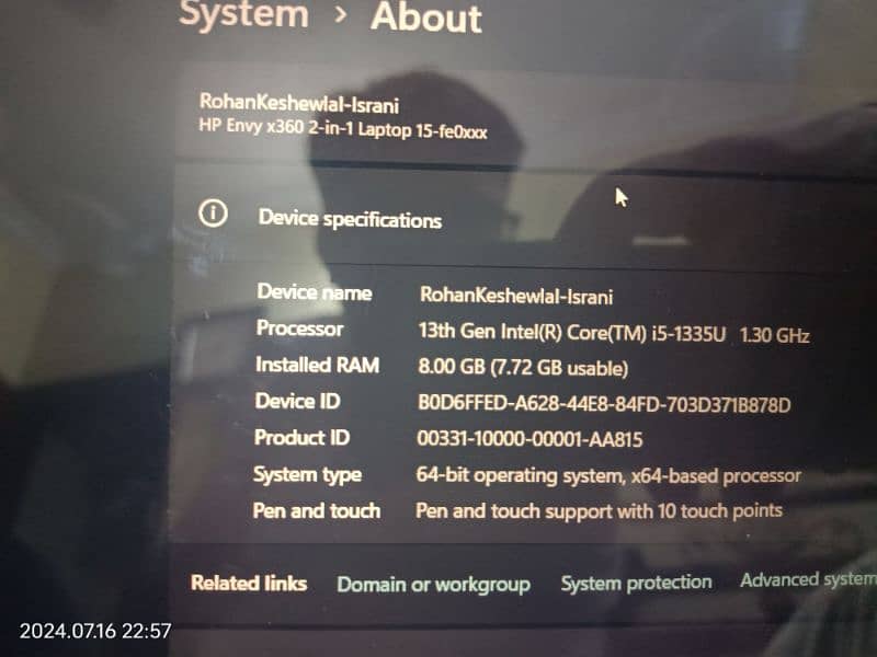 HP ENVY X360 13th Gen Core i5 model 2024 newly launched