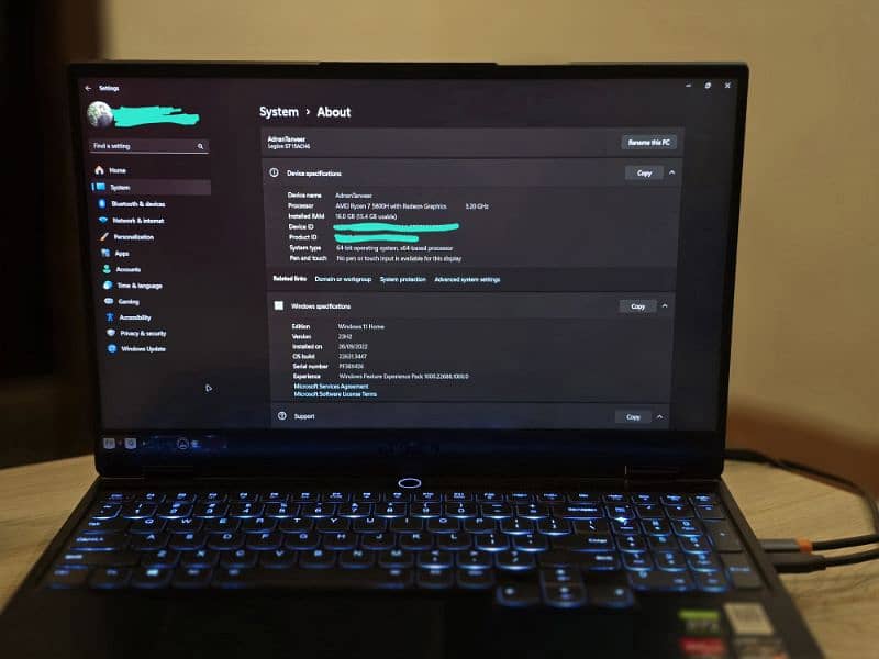 Lenovo Legion Slim 7 Ryzen 7 5800H