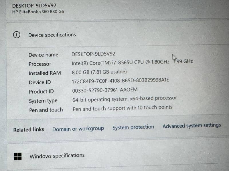 HP EliteBook x360 830 G6