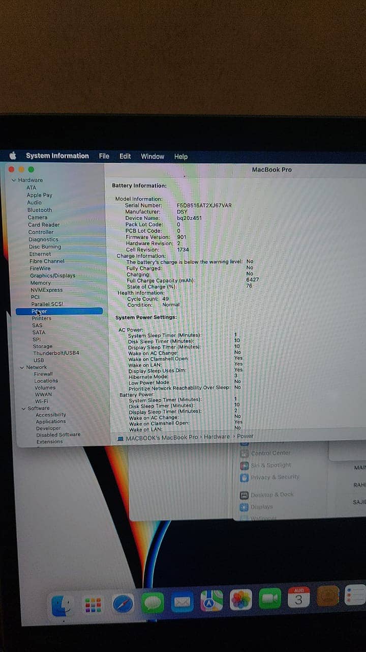 MacBook Pro 2019 i9