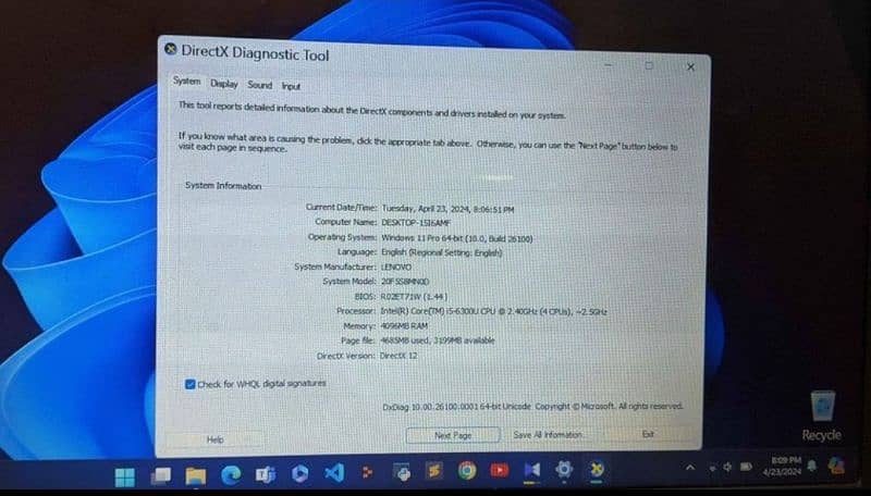 Lenovo ThinkPad I5 6Gen