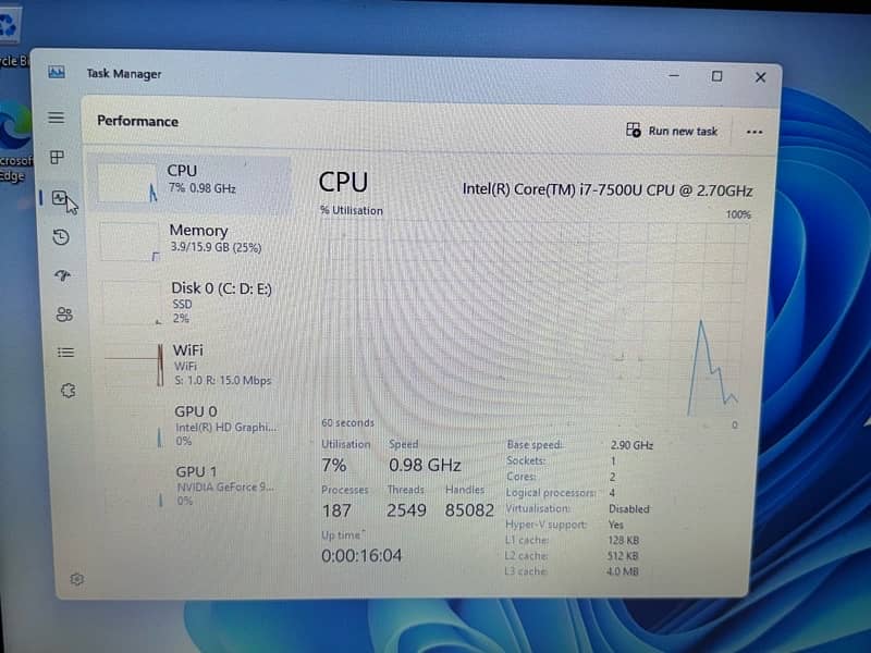 hp core i7 7th generation  1tb ssd 16gb ram