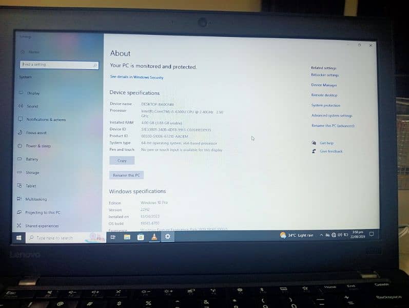 Lenovo ThinkPad i5 6th Generation X270