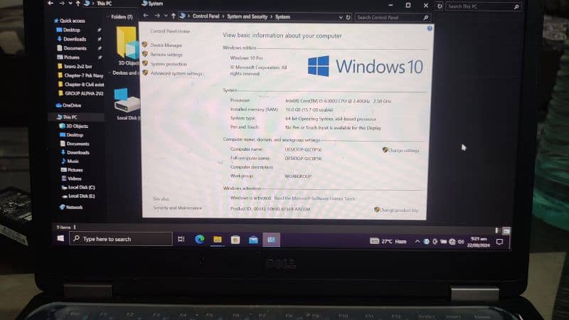 Dell core i5-6gen