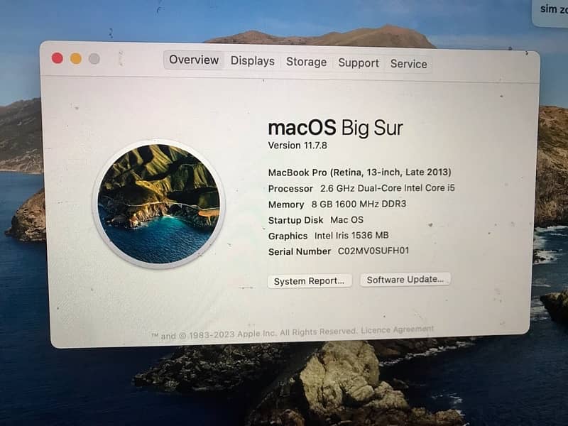 Macbook pro late 2013