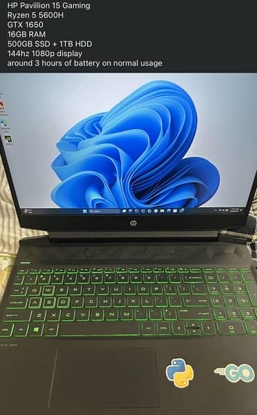HP Pavillion Gaming 15 Ryzen 5 5600H GTX 1650 144Hz