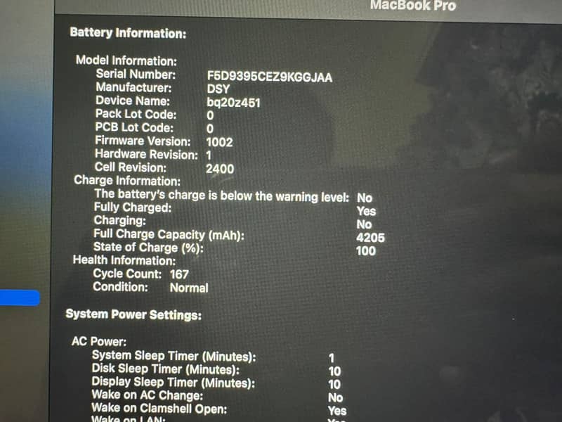 Macbook pro 2019 i5 128gb Touchbar