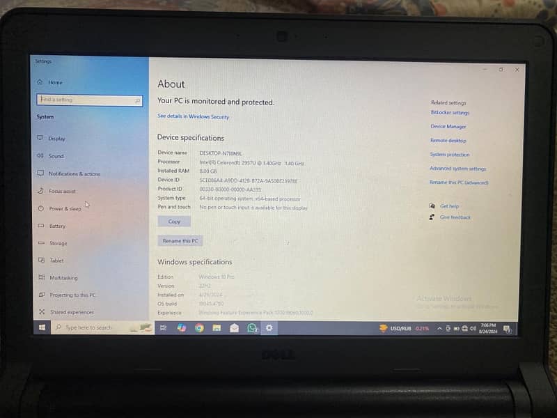 Dell laptop