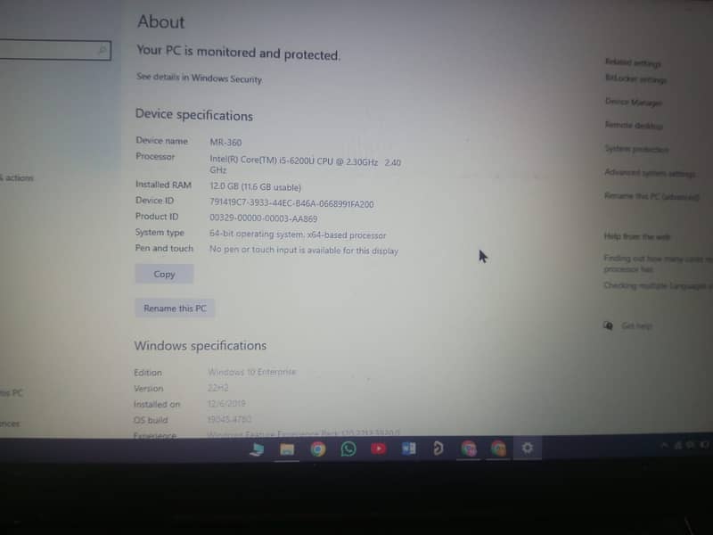 Core i5 6th gen laptop for sale