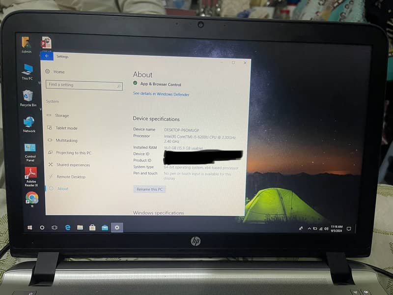 HP ProBook - i5 - 16GB RAM - 64 bit - Windows 10 Pro