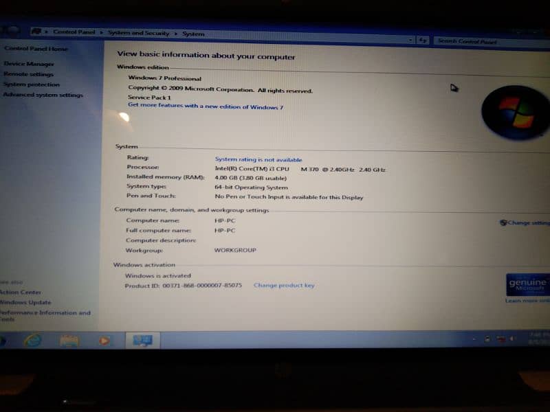 Laptop i3 3rd generation