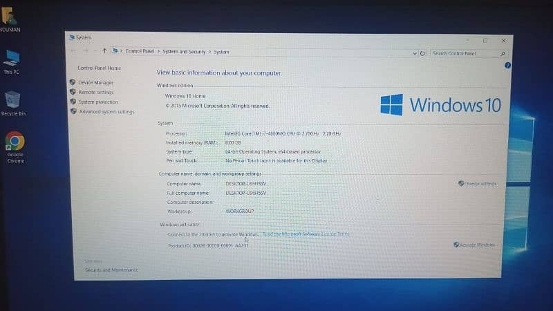 i7 4th Gen laptop