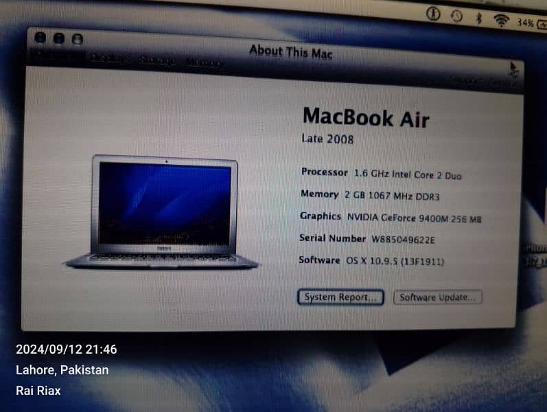 MacBook air late 2008