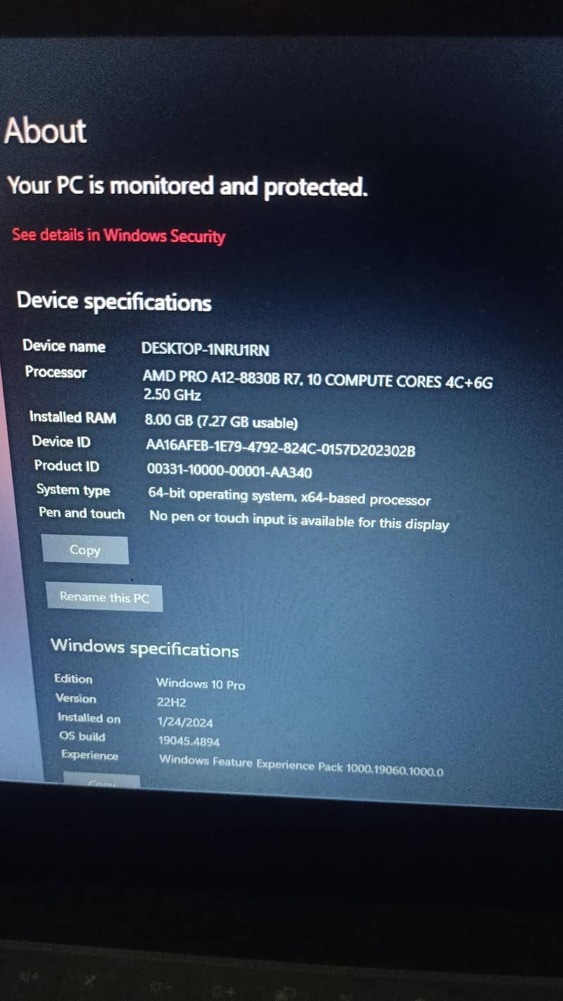 Lenovo A475 / i5 6th gen / 512MB AMD R7 R7 graphics card AMD