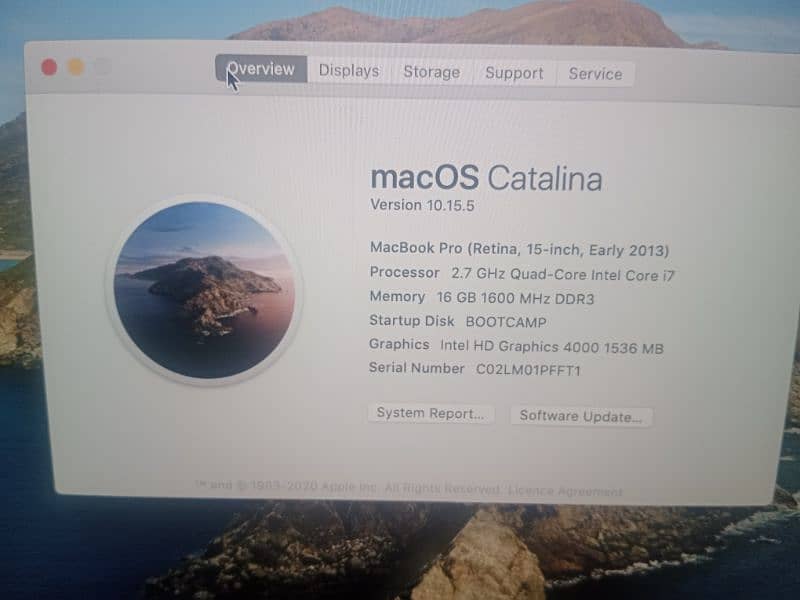 MacBook pro 2013 model