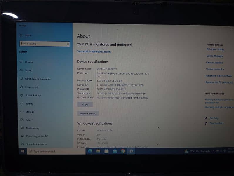 dell latitude E6420 I5 2nd gen 6GB ram 128ssd