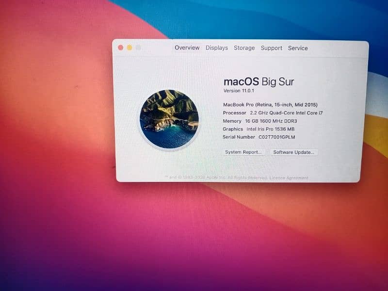MacBook Pro  full lush  condition full OK