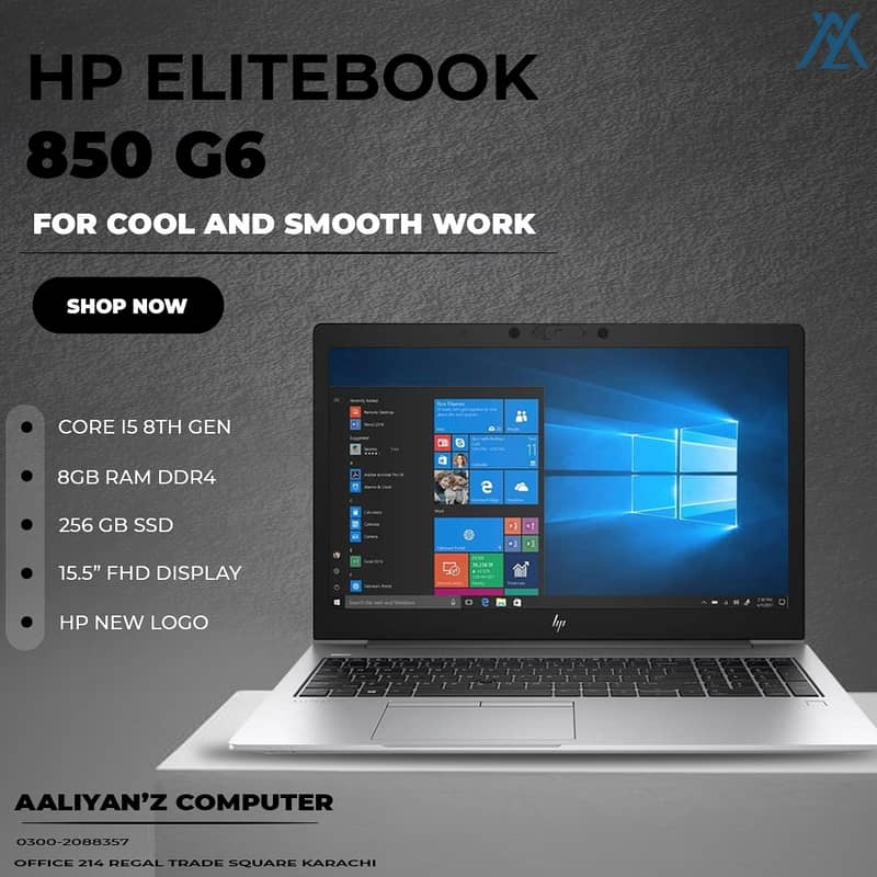 laptop Intel Core i5 - HP LAPTOP - ELITEBOOK 850 G6