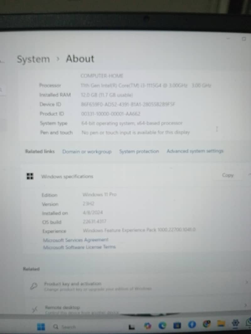 DELL INSPIRON I3 11TH GEN