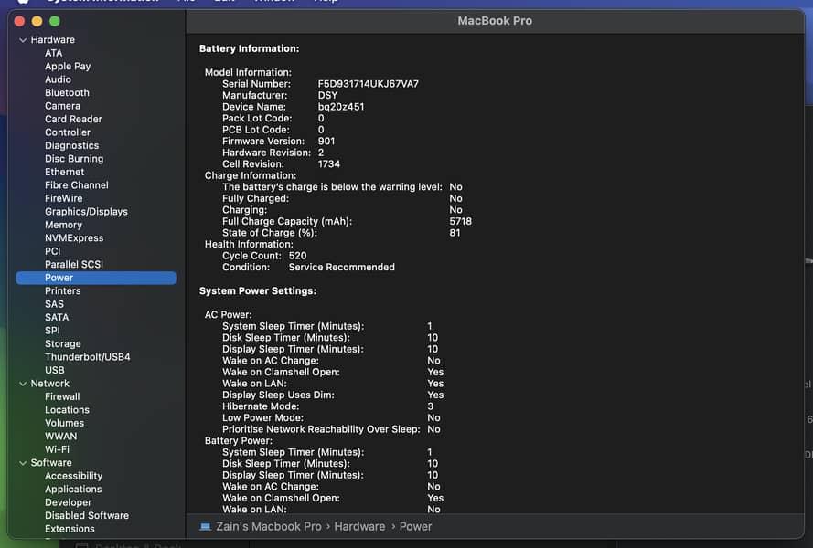 Macbook 2018 15inch | 16GB RAM 256GB
