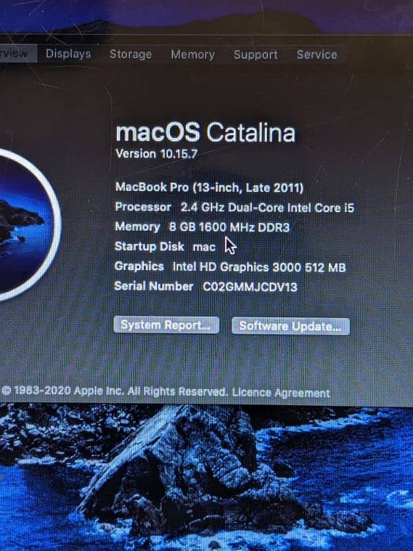 Macbook pro 2011 late  1tb plus storage
