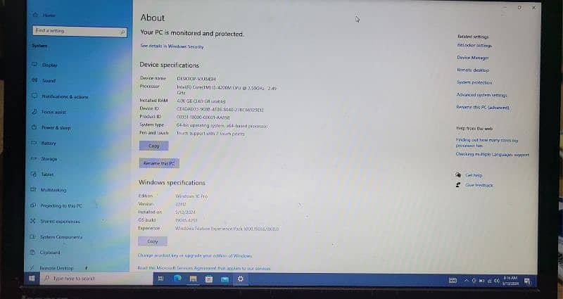 Lenovo ThinkPad I5 4th generation