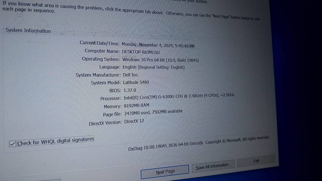Dell Latitude E5480