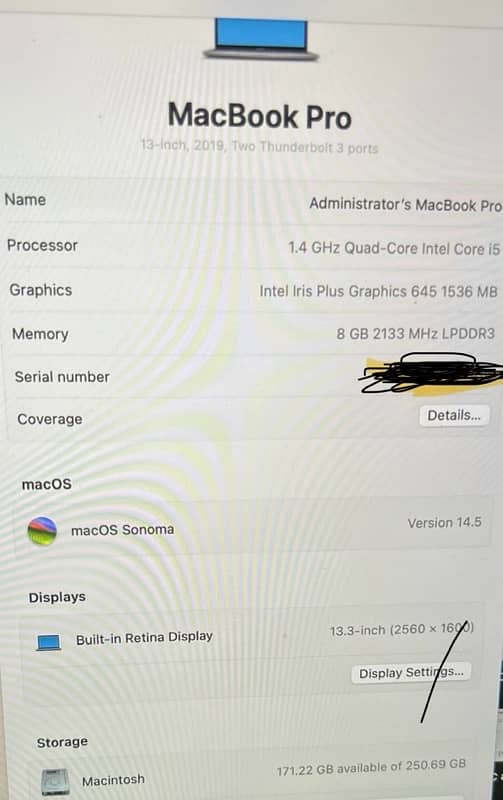 Macbook Pro 2019 urgent Sale