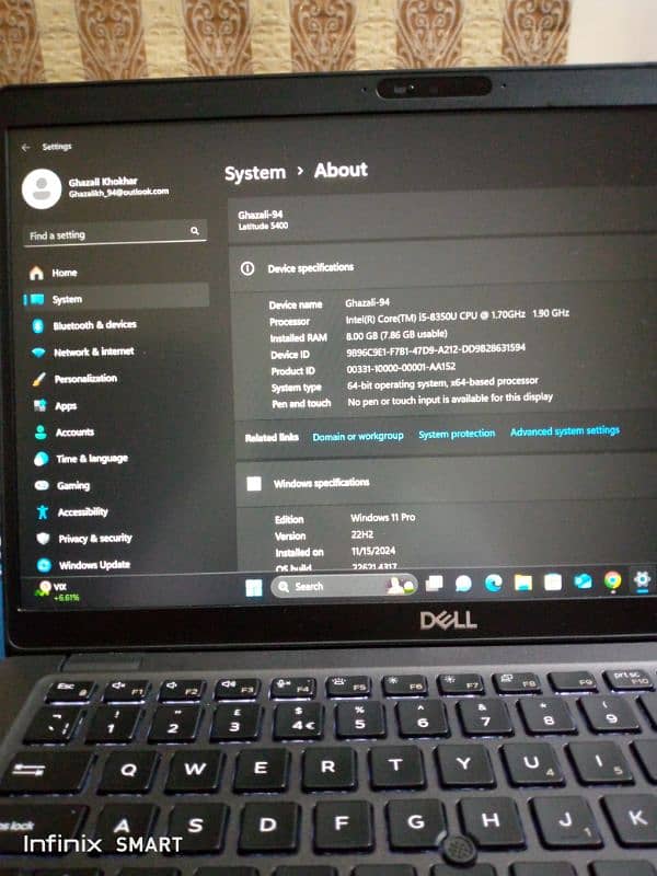 Dell Latitude 5400 core i5-8th gen