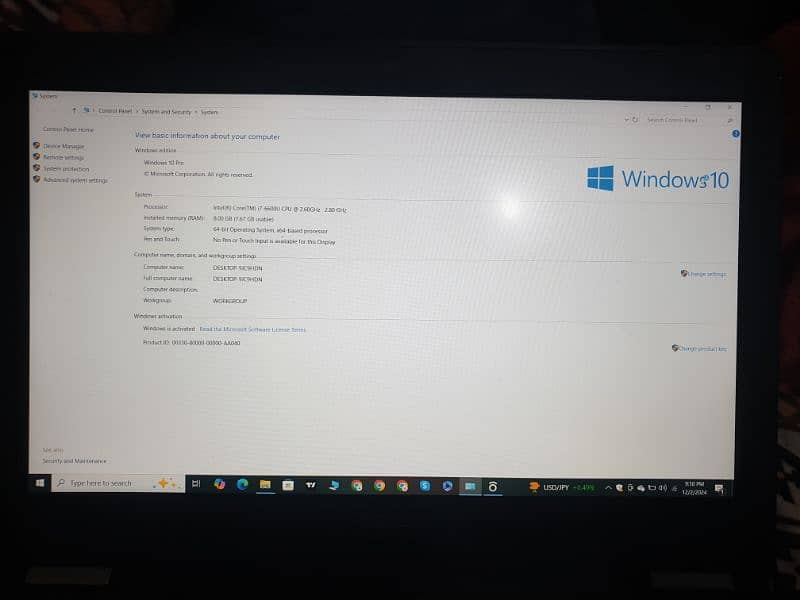 core i7 6th generation 8gb ram 256 ssd