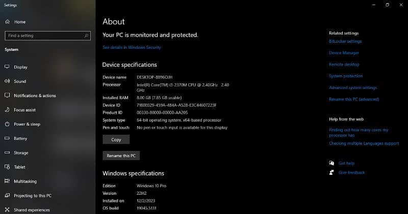 Acer laptop 8gb 500gb
