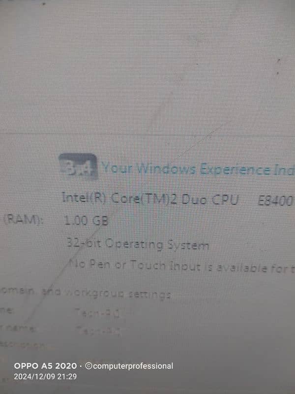 Dell Vostro 220s l Core 2 due l E8400 Model l 3.00 GHz