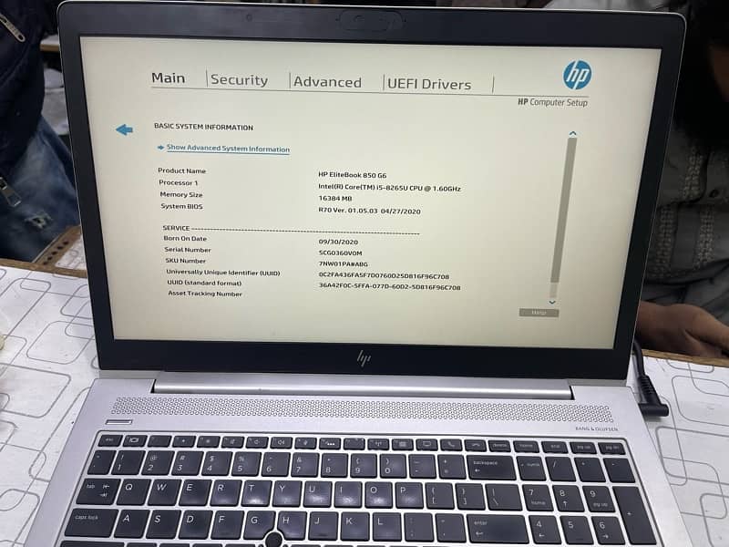 Hp Elitebook 850 G6 i5 8th gen