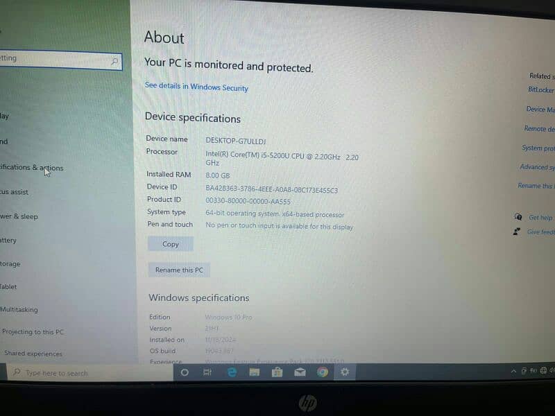 hp 350 i5 6th generation