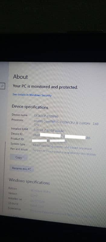 DELL LAPTOP I5 3rd