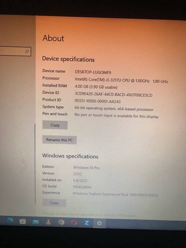Selling my Toshiba laptop core i3