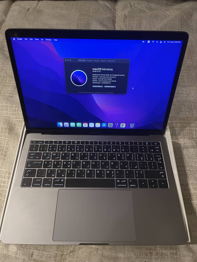Macbook Pro 13 inch 2016 model