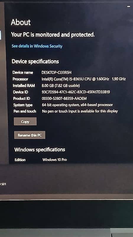 hp eletebook 840 g6 i5 8gen 16gb 256ssd