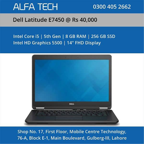 Dell latitude E7450 i5 i5th 8_256 For sale