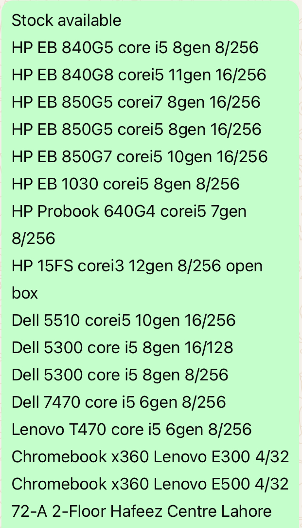 HP, Dell, Lenovo & Chromebook