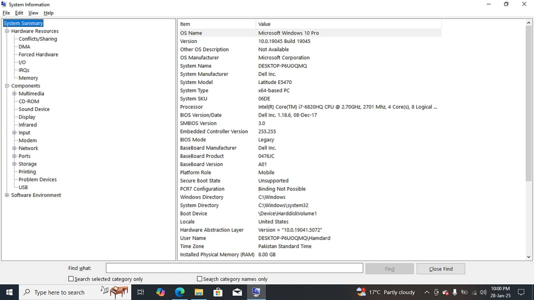 Dell Latitude E5470 Core i7 6th Gen