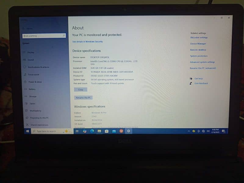 Dell Lattitude Core i5 7th generation