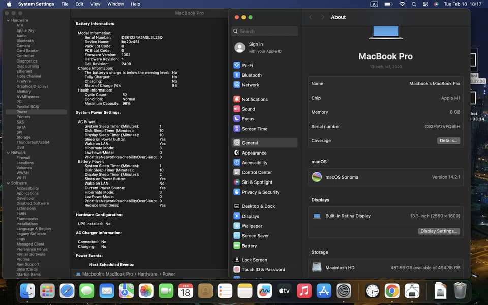 Macbook Pro M1 2020 13 inch 8/512