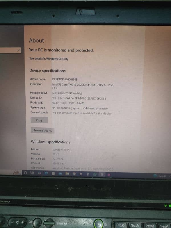 im selling myLenovo Thinkpad 6/320GB