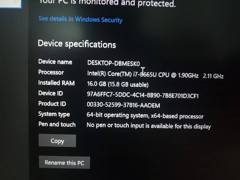 dell latitude 7300 16gb and 256gb SSD