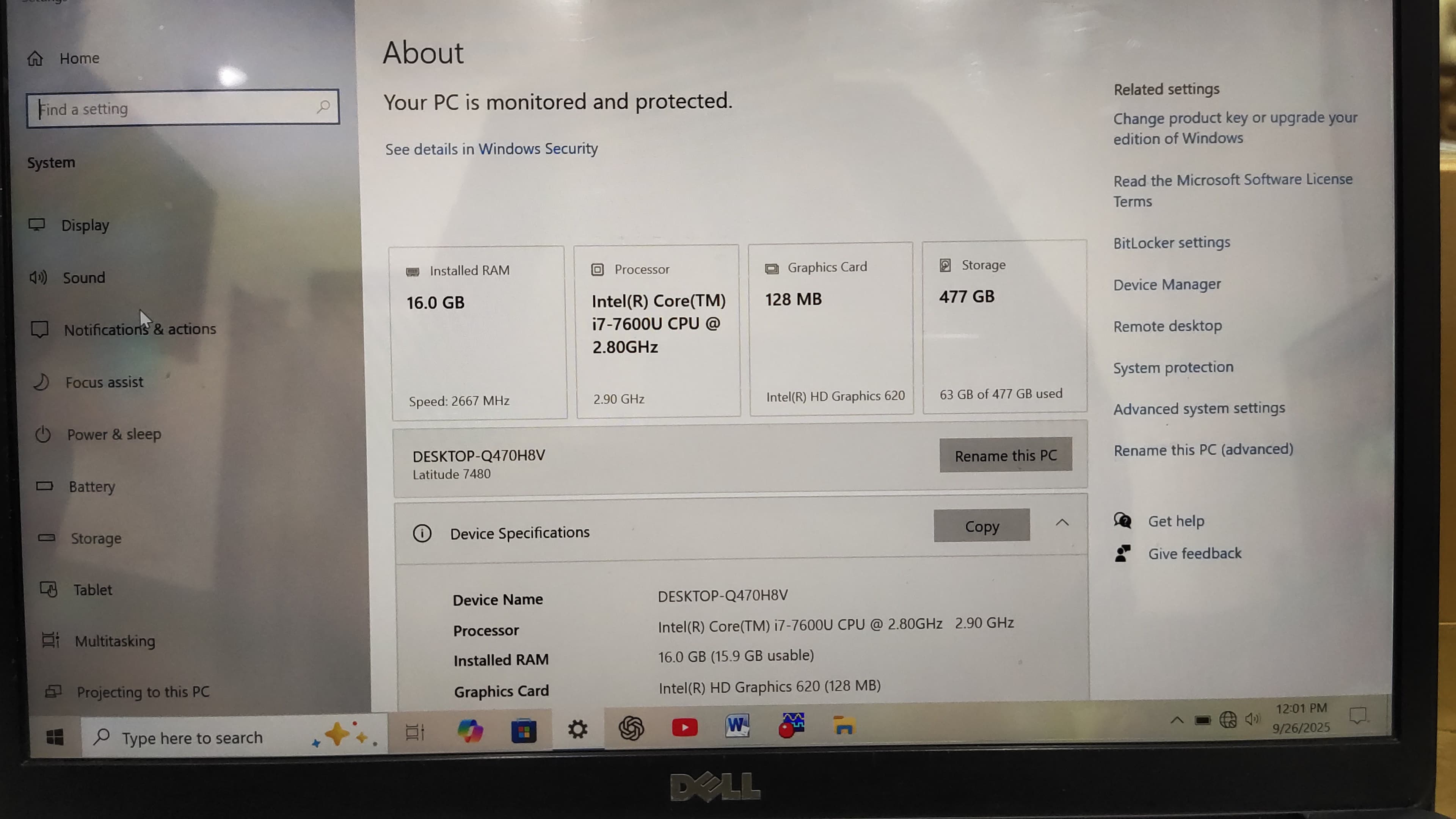 Dell latitude core i7 7th generation