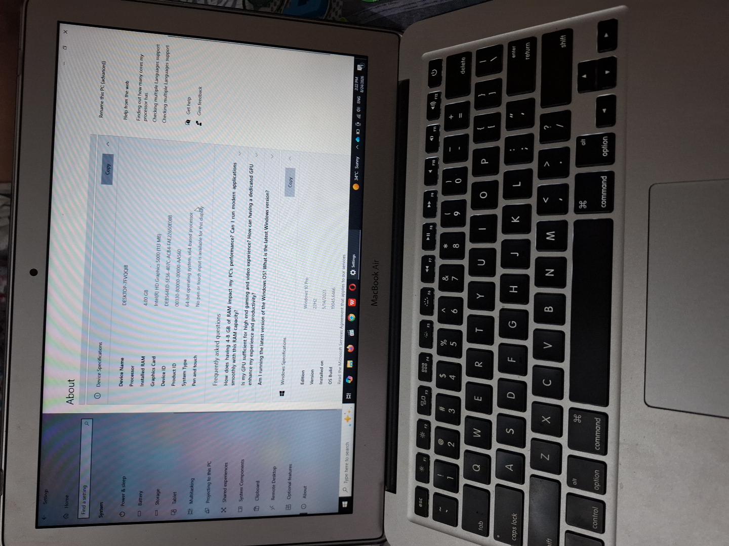 MacBook Air 2014