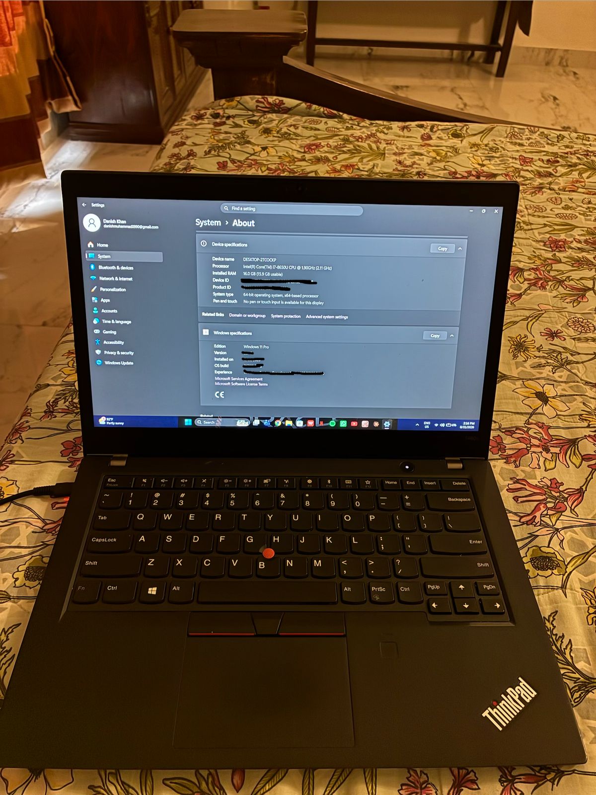 Lenovo ThinkPad T480s | Core i7 8th Gen | 16GB RAM | 512GB SSD |